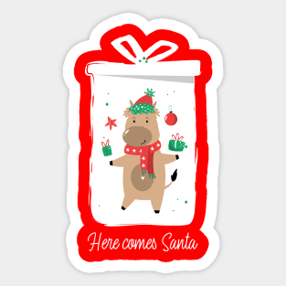 Christmas Approaching Cat Tree Sticker